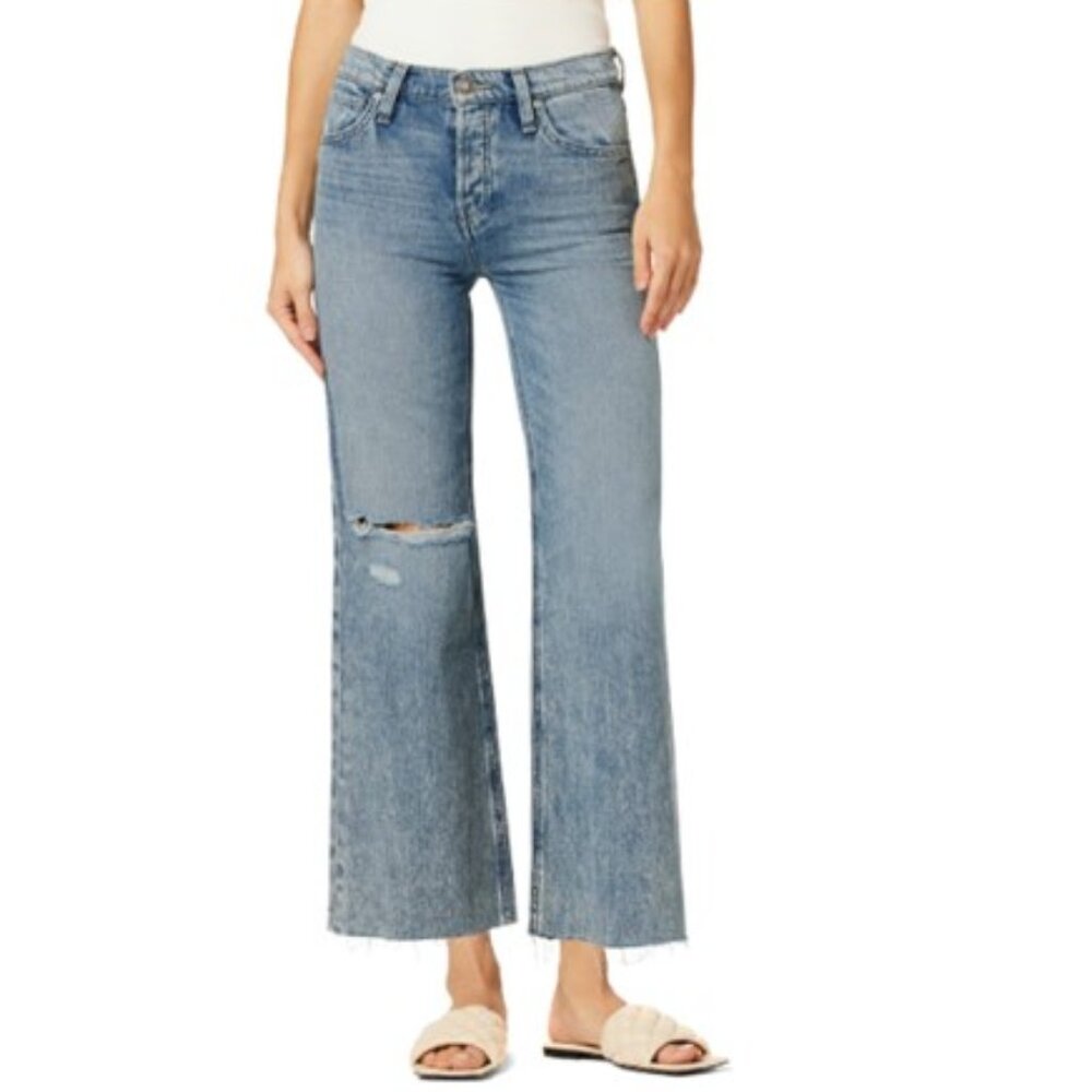 NWT - Hudson Jeans -Roxie High-Rise Young At Heart Des Wide Leg Jeans - 32
